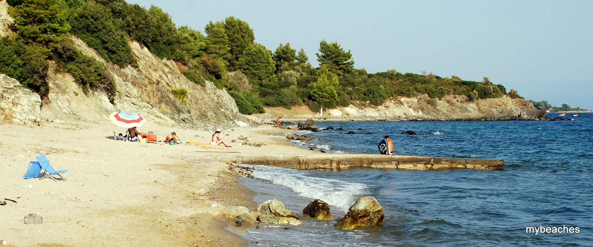 Βατοπέδι παραλία, Τορωναίος κόλπος, Χαλκιδική, Ελλάδα